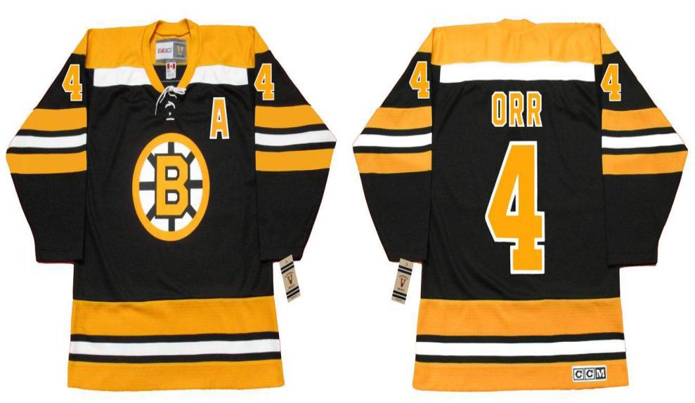 2019 Men Boston Bruins #4 Orr Black CCM NHL jerseys